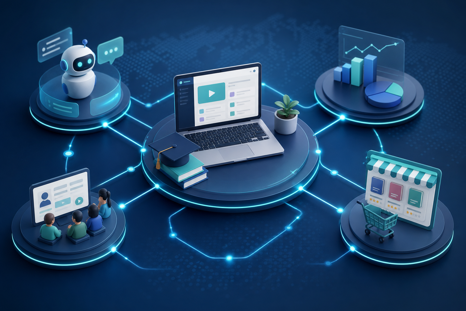 Building an Intelligent Learning Ecosystem Around Moodle